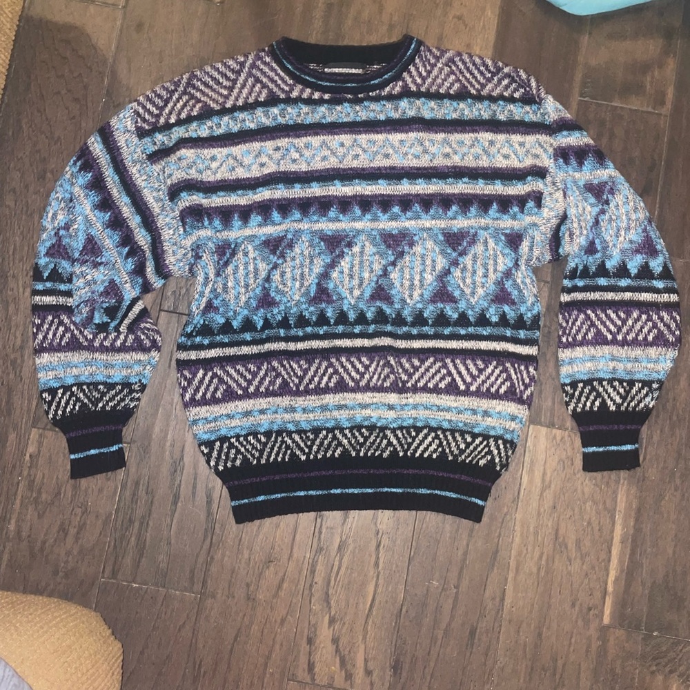 Men's Multicolor Patterned Sweater